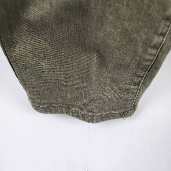 Eighth Dstrkt Jeans Mens 40x33 Green Distressed Biker Denim - Picture 8 of 12